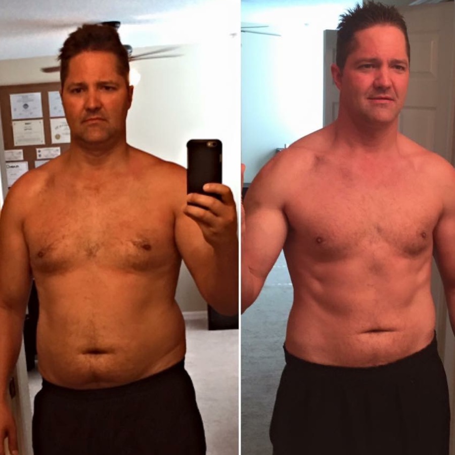 Client before and after coaching