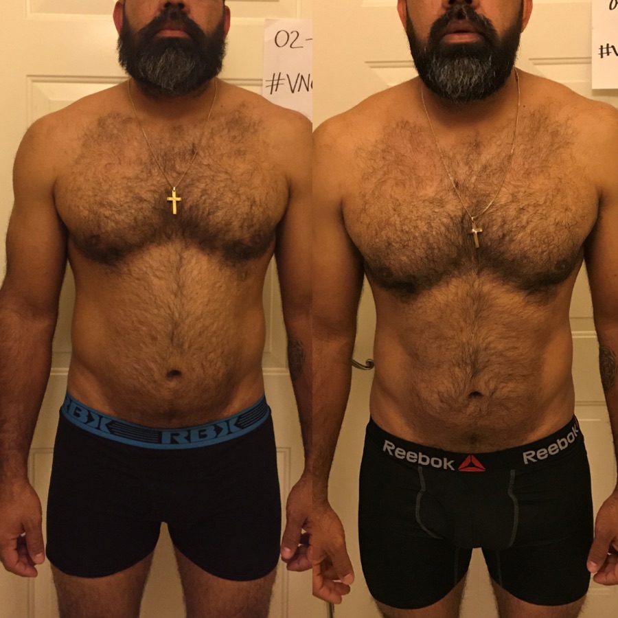 Client before and after coaching