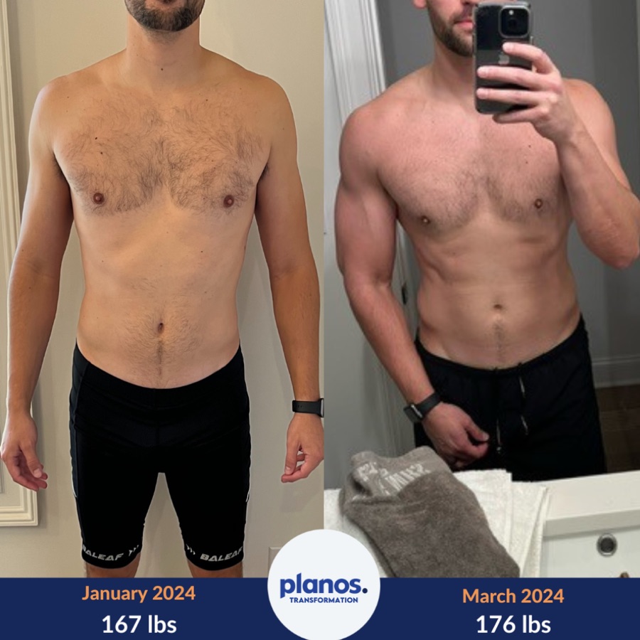 Client before and after coaching